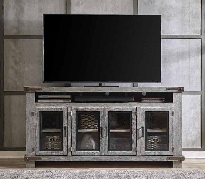 Aspenhome Sawyer 78"Highboy Console in Lighthouse Grey - Furniture City (CA)l