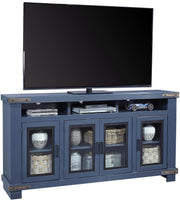 Aspenhome Sawyer 78"Highboy Console in Malta Blue - Furniture City (CA)l