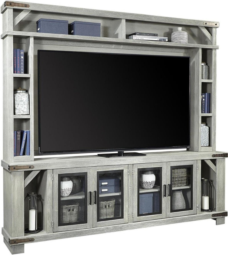 Aspenhome Sawyer 98"Console and Hutch in Lighthouse Grey - Furniture City (CA)l