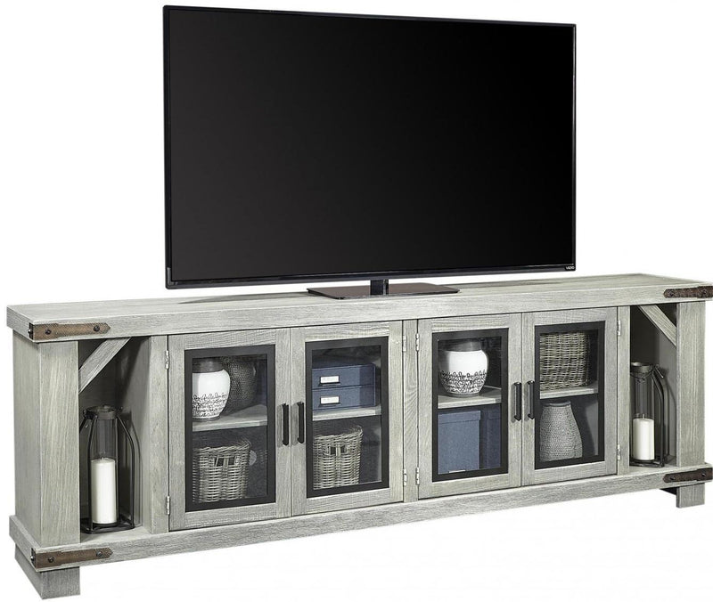 Aspenhome Sawyer 98"Console and Hutch in Lighthouse Grey - Furniture City (CA)l