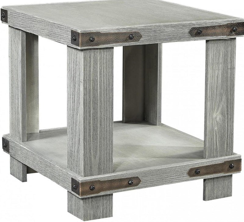 Aspenhome Sawyer End Table in Lighthouse Grey - Furniture City (CA)l