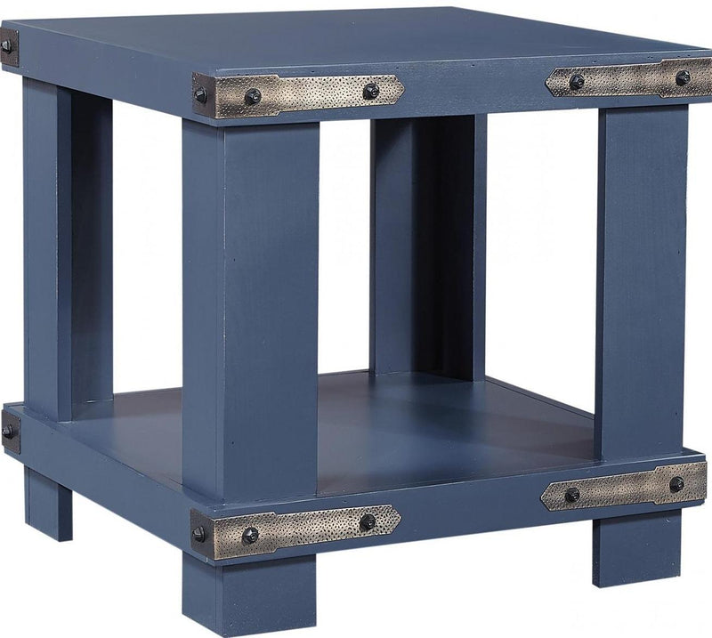 Aspenhome Sawyer End Table in Malta Blue - Furniture City (CA)l