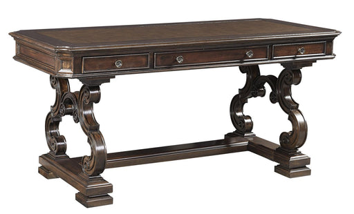 Aspenhome Sheffield 66" Writing Desk in Warm Rubbed Brown image