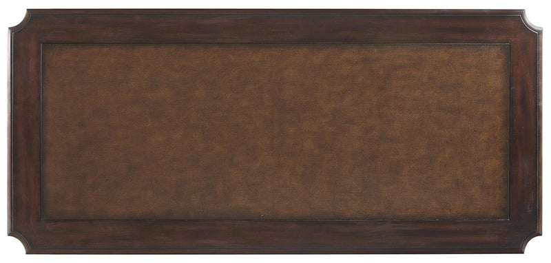 Aspenhome Sheffield 66" Writing Desk in Warm Rubbed Brown - Furniture City (CA)l