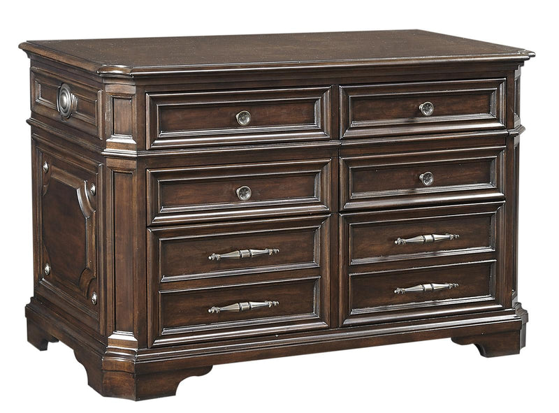 Aspenhome Sheffield Combo File in Warm Rubbed Brown - Furniture City (CA)l