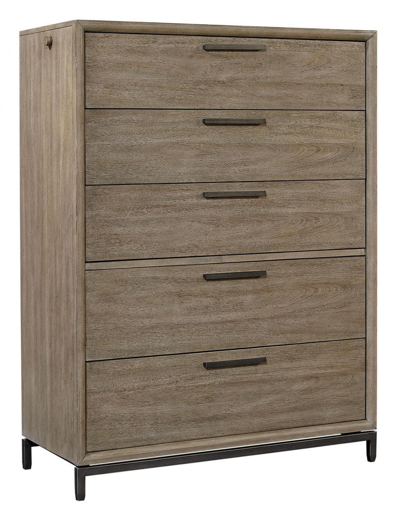 Aspenhome Trellis 5 Drawer Chest in Desert Brown - Furniture City (CA)l