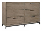 Aspenhome Trellis 6 Drawer Dresser in Desert Brown - Furniture City (CA)l