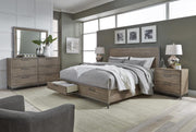 Aspenhome Trellis 3 Drawer Nightstand in Desert Brown - Furniture City (CA)l