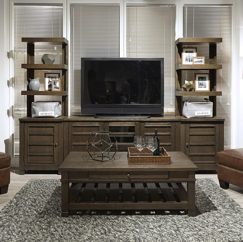 Aspenhome Tucker 65" Console Wall in Bark - Furniture City (CA)l