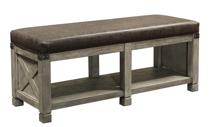 Aspenhome Tucker Bench in Stone - Furniture City (CA)l