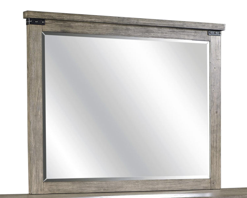 Aspenhome Tucker Landscape Mirror in Stone - Furniture City (CA)l