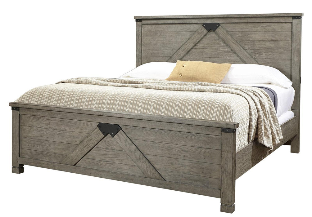 Aspenhome Tucker Queen Panel Bed in Stone