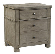 Aspenhome Tucker Two Drawer Nightstand in Stone - Furniture City (CA)l