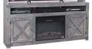 Aspenhome Urban Farmhouse 72" Fireplace Console in Grey - Furniture City (CA)l
