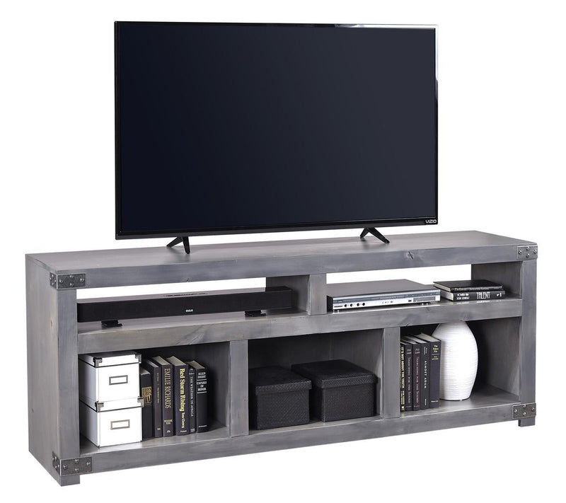 Aspenhome Urban Farmhouse 72" Open Console in Grey - Furniture City (CA)l