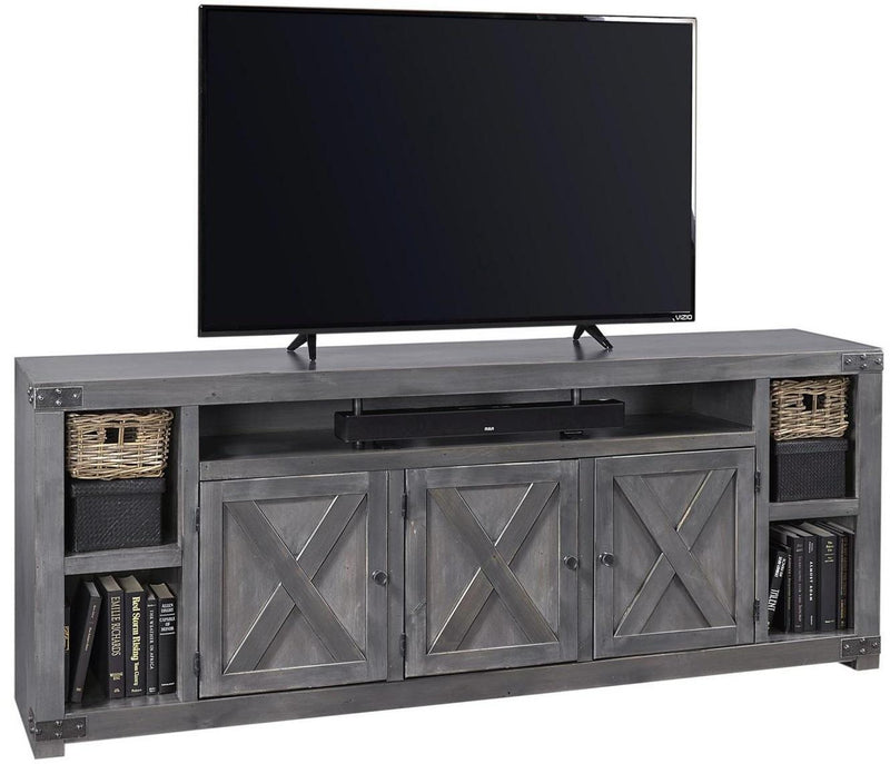 Aspenhome Urban Farmhouse 84" Console in Grey - Furniture City (CA)l