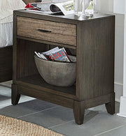 Aspenhome Westlake 1 Drawer Nightstand in Portobello - Furniture City (CA)l