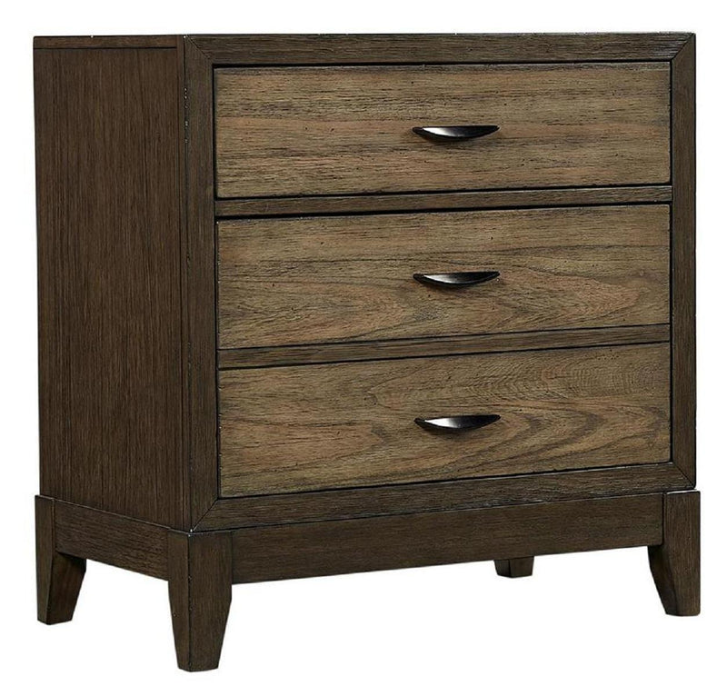 Aspenhome Westlake 3 Drawer Nightstand in Portobello - Furniture City (CA)l