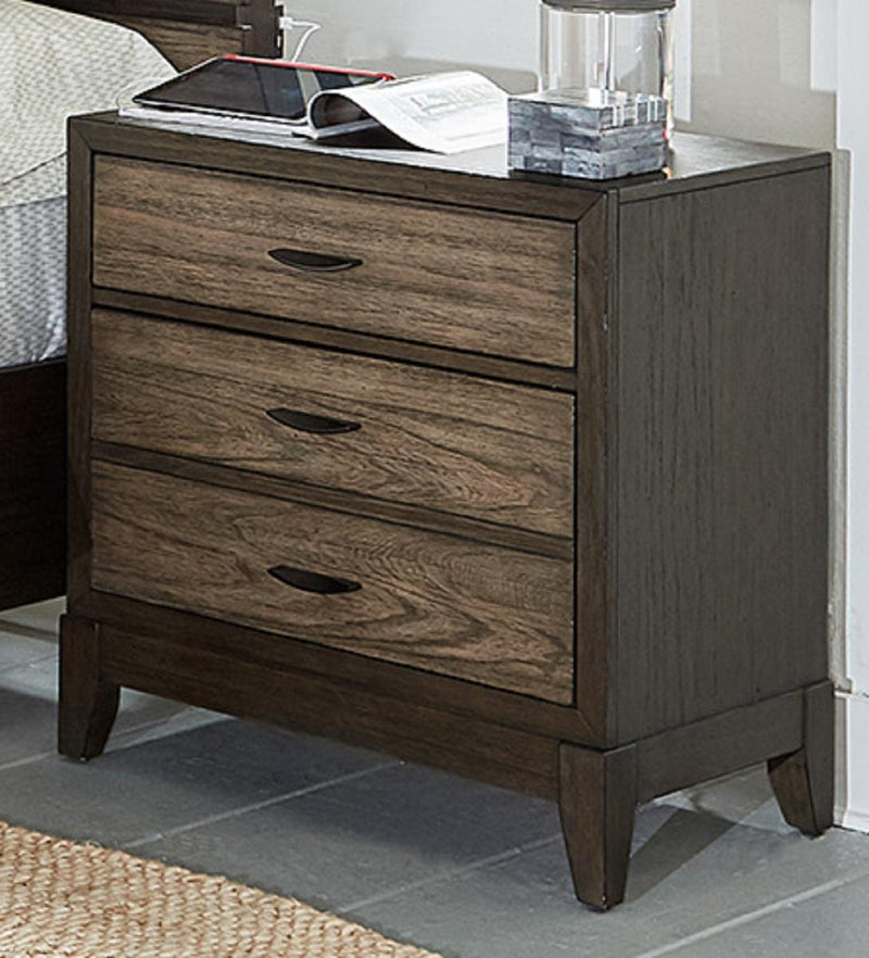 Aspenhome Westlake 3 Drawer Nightstand in Portobello - Furniture City (CA)l