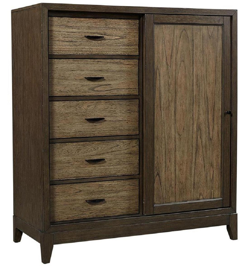 Aspenhome Westlake Sliding Door Chest in Portobello - Furniture City (CA)l