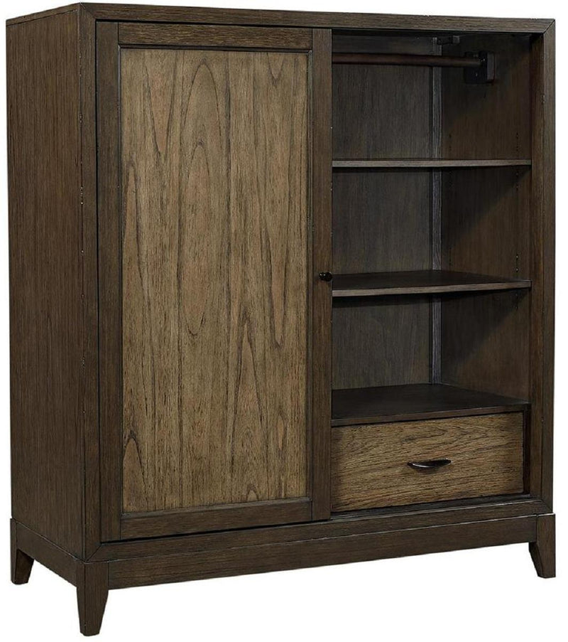 Aspenhome Westlake Sliding Door Chest in Portobello - Furniture City (CA)l