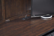 Aspenhome Weston 66" Credenza Desk with Hutch in Brown/317 - Furniture City (CA)l