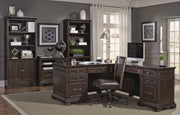 Aspenhome Weston 66" Desk and 48" Return Desk in Brown I35-307/308 - Furniture City (CA)l