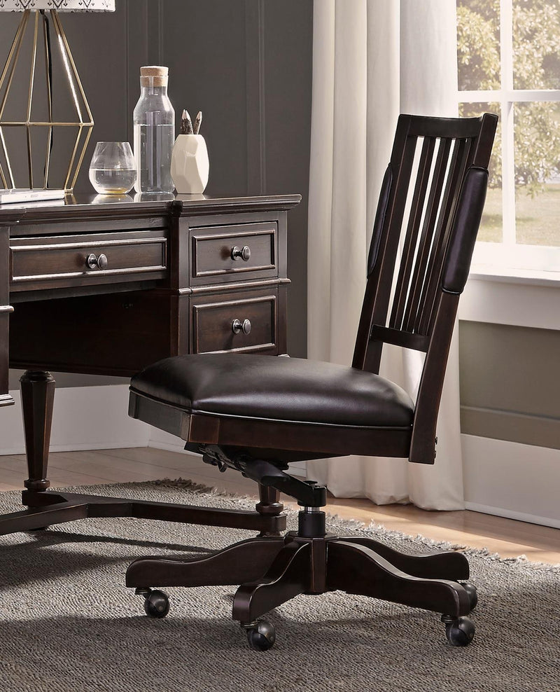 Aspenhome Weston Office Chair in Brown - Furniture City (CA)l