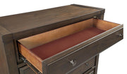 Asphenhome Easton 5 Drawer Chest in Burnt Umber - Furniture City (CA)l
