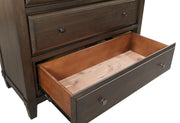 Asphenhome Easton 5 Drawer Chest in Burnt Umber - Furniture City (CA)l