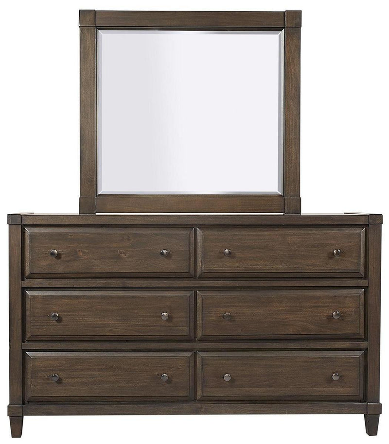 Asphenhome Easton Landscape Mirror in Burnt Umber - Furniture City (CA)l