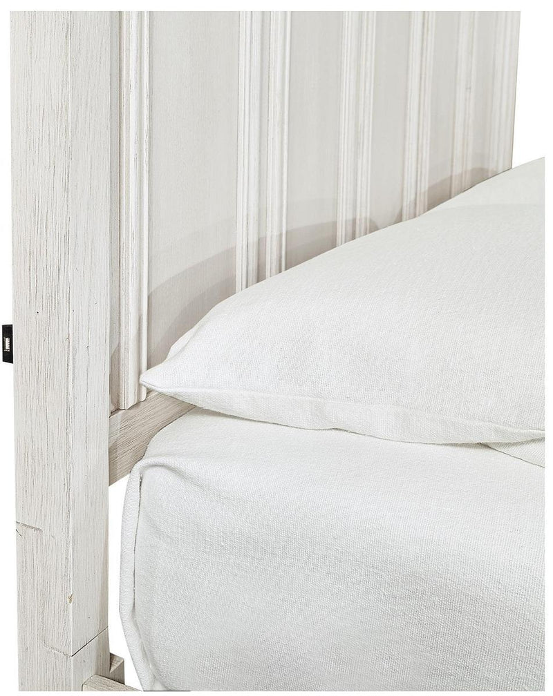 Aspenhome Caraway Queen Panel Bed in Aged Ivory - Furniture City (CA)l