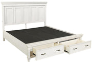 Aspenhome Caraway California King Storage Bed in Aged Ivory - Furniture City (CA)l