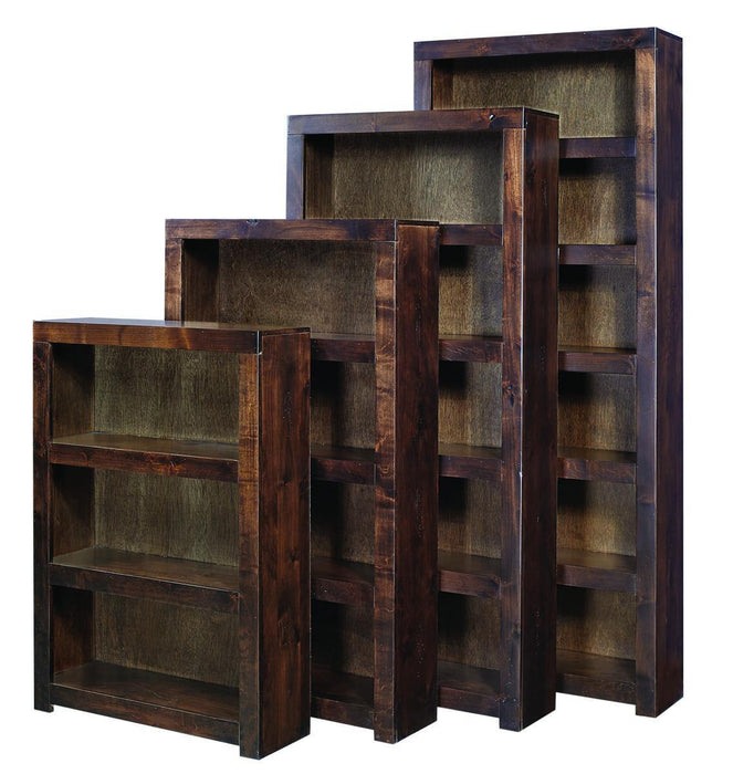 Aspenhome Contemporary Alder 84" Bookcase in Tobacco