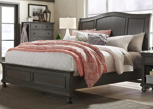 Aspenhome Oxford California King Sleigh Bed in Peppercorn image