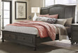 Aspenhome Oxford California King Sleigh Storage Bed in Peppercorn image