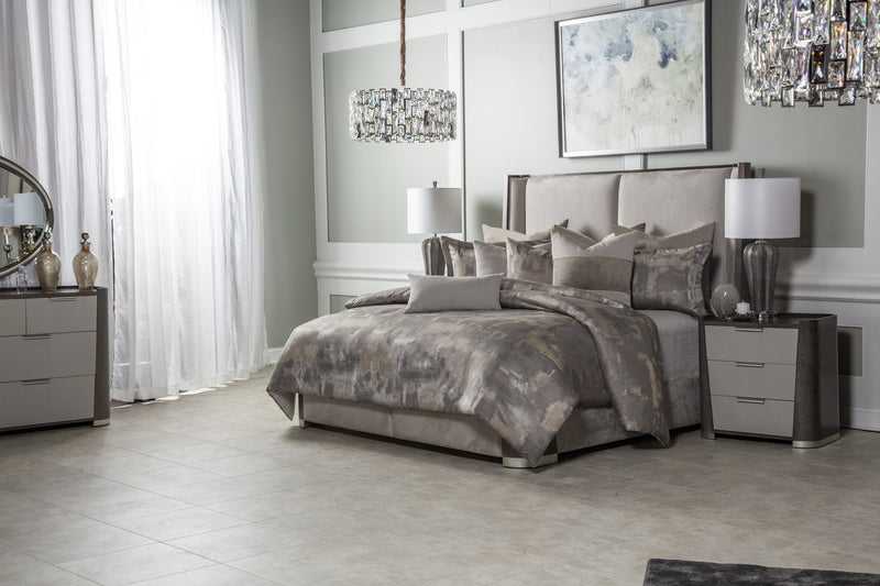 Aubrey 9-Piece Queen Comforter Set - Patina