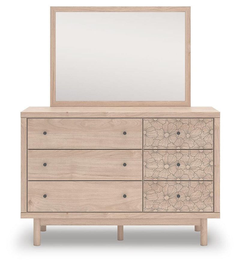 arloster-full-upholstered-panel-bed-dresser-and-mirror-2