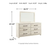 Cambeck Dresser and Mirror - Furniture City (CA)l