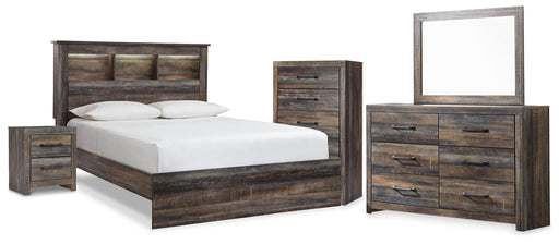 drystan-queen-bookcase-panel-bed-dresser-mirror-chest-and-nightstand-1