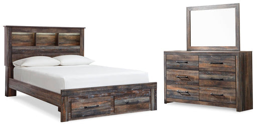 drystan-full-bookcase-storage-bed-dresser-and-mirror-1