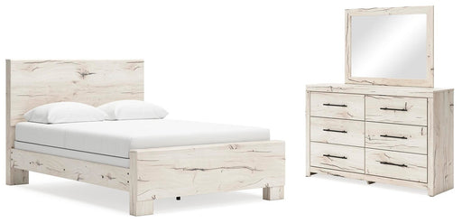 lawroy-queen-panel-bed-dresser-and-mirror-1