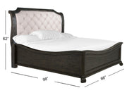 Bellamy Complete Queen Sleigh Bed W/Shaped Footboard - Furniture City (CA)l