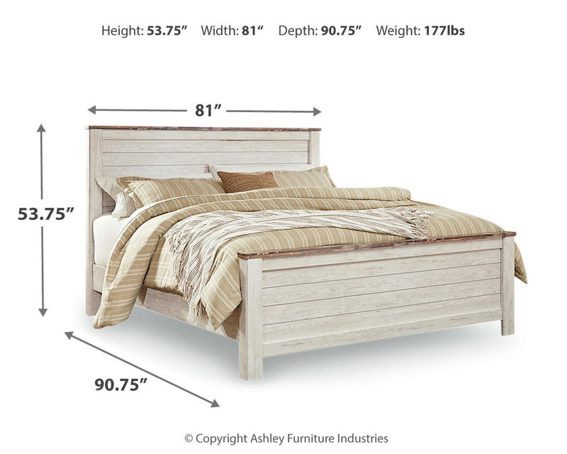 willowton-king-panel-bed-dresser-mirror-chest-and-nightstand-7