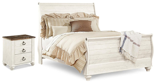 willowton-queen-sleigh-bed-and-nightstand-1
