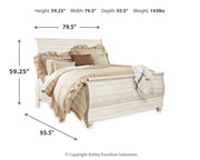 willowton-king-sleigh-bed-dresser-mirror-and-nightstand-5