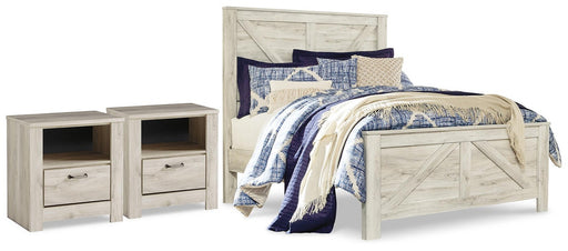 bellaby-queen-crossbuck-panel-bed-and-2-nightstands-1