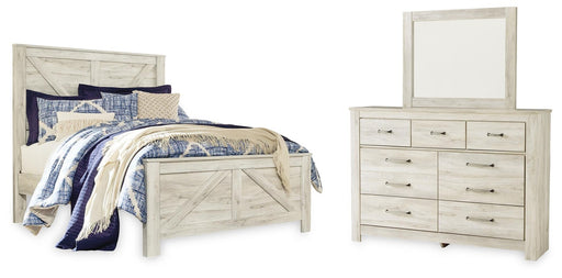 bellaby-queen-crossbuck-panel-bed-dresser-and-mirror-1