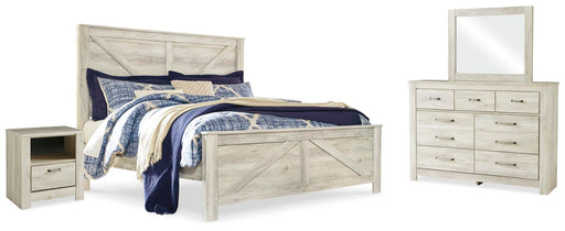 bellaby-king-crossbuck-panel-bed-dresser-mirror-and-nightstand-1