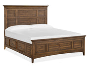 Bay Creek Complete Queen Panel Bed With Storage Rails - Furniture City (CA)l